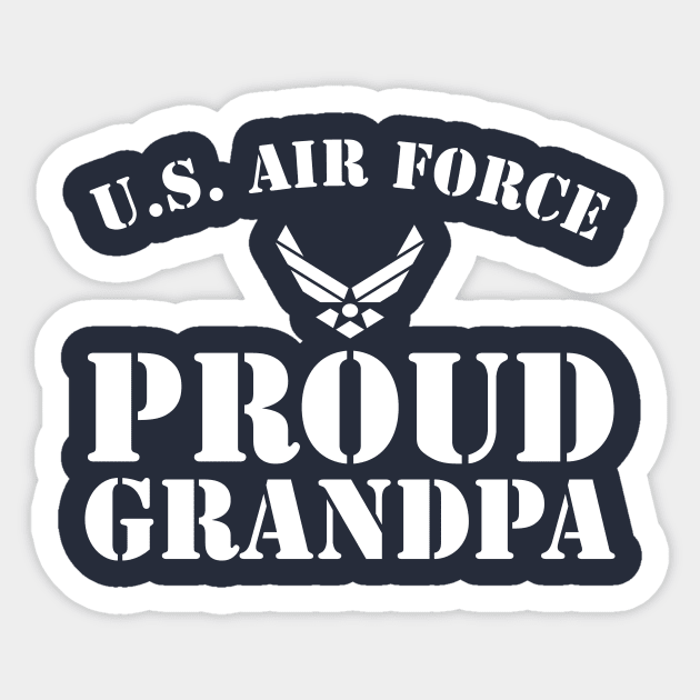 Best Gift for Army - Proud U.S. Air Force Grandpa Sticker by chienthanit